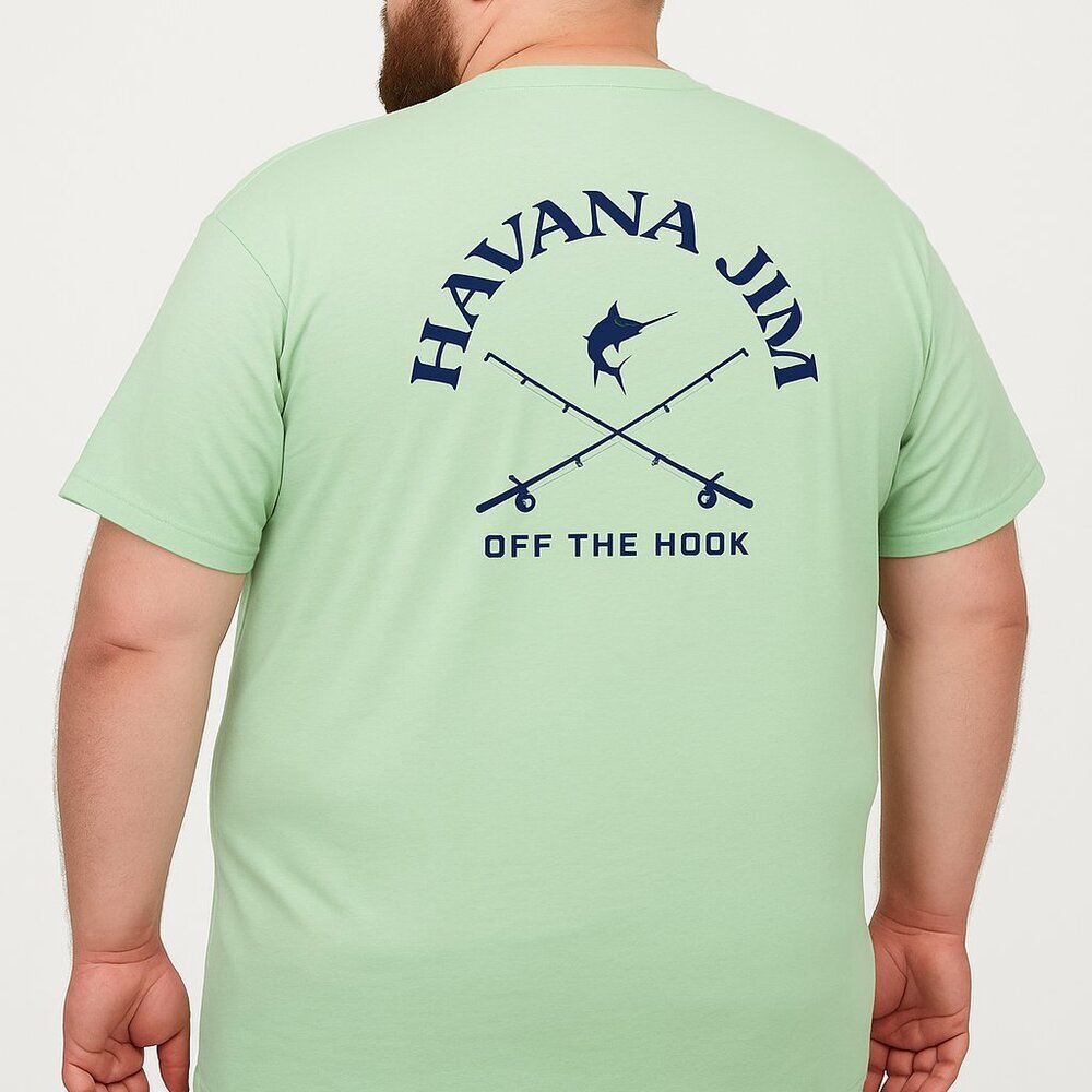 Havana Jim Bay Cool Tech Tee Men’s Short Sleeve T-Shirt Size 3XL New